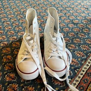 Canvas high top sneakers
